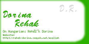 dorina rehak business card